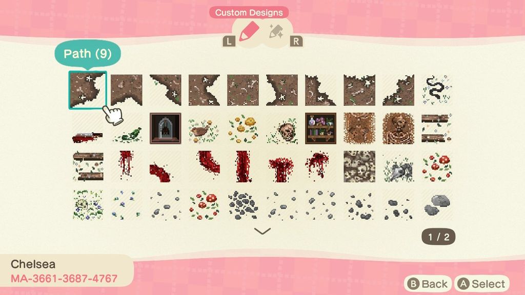 Motifs personnalisés MA366136874767 Animal Crossing (ACNH) Nookea