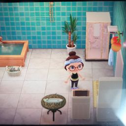 Bathroom towel best sale rack animal crossing