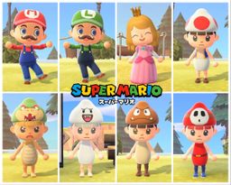 あつまれ どうぶつの森 &マリオ あつ森】マリオのおうち 島クリエイト【あつまれどうぶつの森