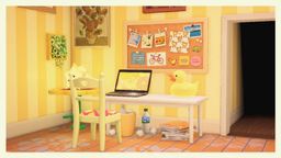 Tableau en liège Animal Crossing - 3 zones - Bureau - le-coffre-a-flonflons